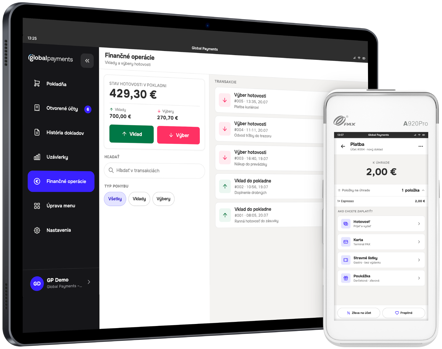 Global payments kasa