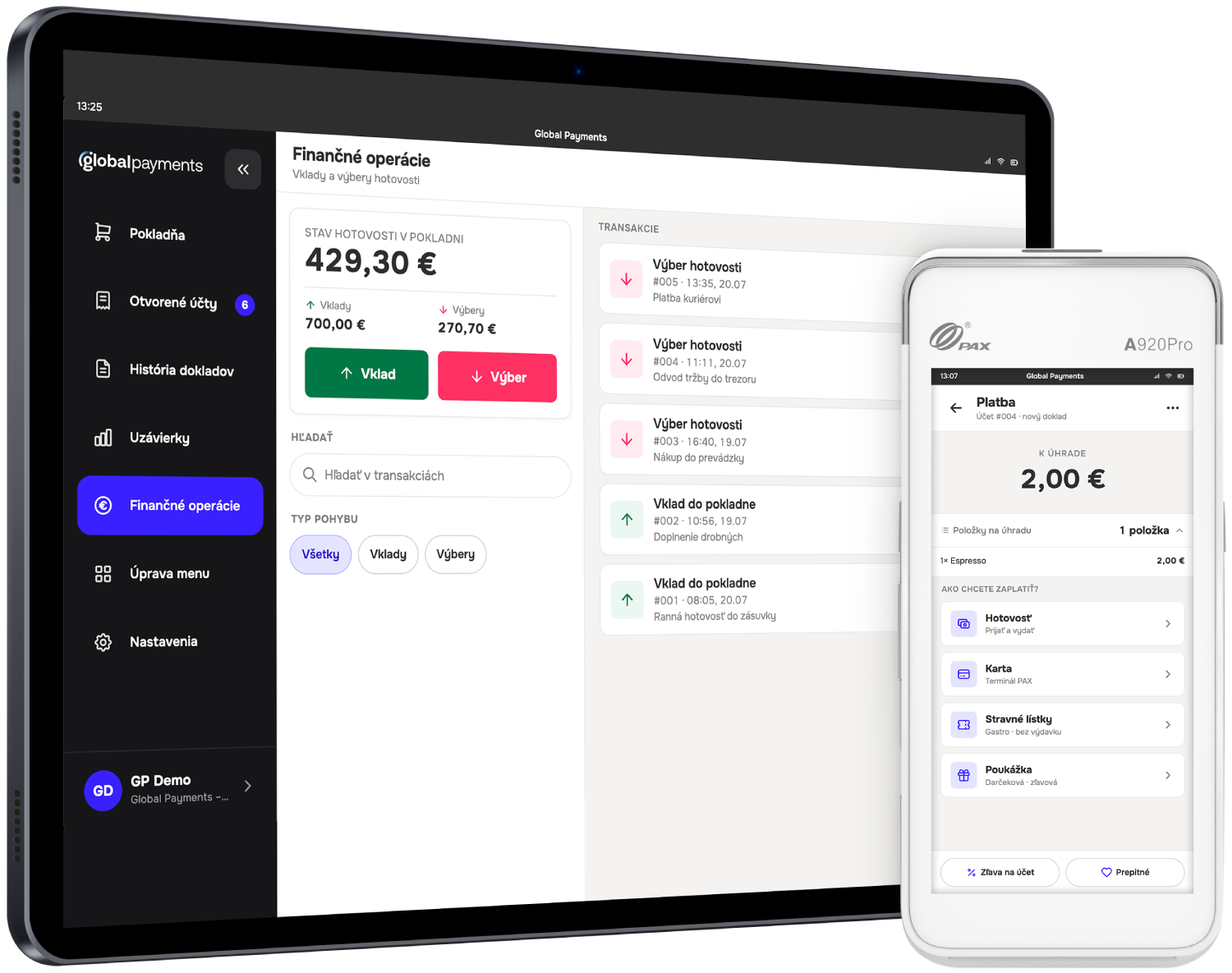 Global payments kasa
